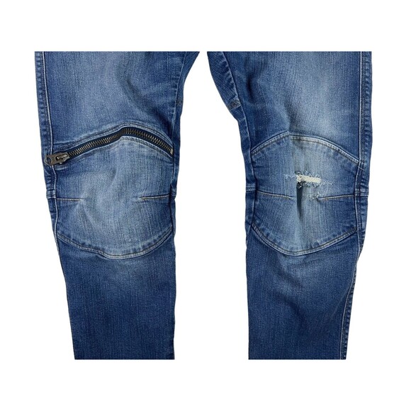 G-Star Raw 5620 3D Slim Jeans  Men's Size 34  Knee Zip Pocket  Button-Fly - Picture 6 of 16